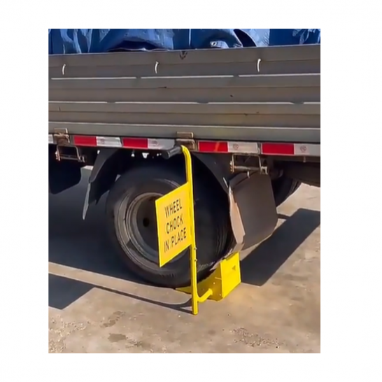 PVC Wheel Chock With Steel Handle | Wheel Chock
