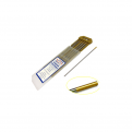 Tungsten Rod 2.4mm or 3.2mm x 150mm. Gold Head.