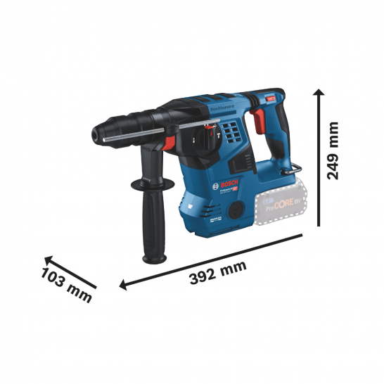 BOSCH GBH 18V-28CF Professional Cordless Rotary Hammer with SDS plus (Bare Unit)