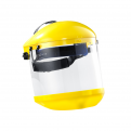 BLUE EAGLE B1 Yellow Browguard with FC-73 Clear Face Shield Visor and C3 Chin Guard Set. Taiwan
