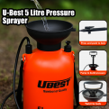 U-BEST 5ltr Pressure Sprayer / Garden Sprayer. C/W Carrying Strap