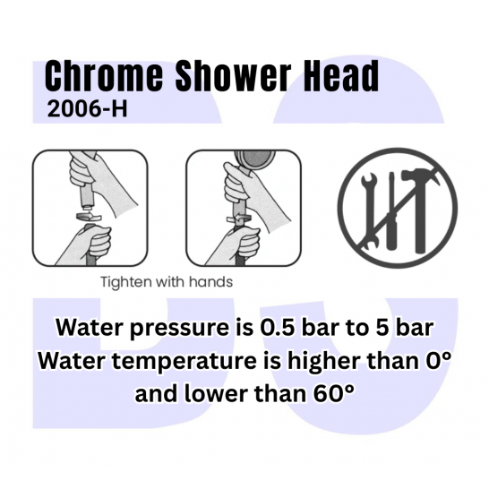Premium Chrome Shower Head 2006-H
