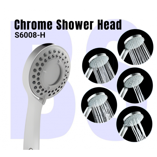 Premium Chrome Shower Head S6008-H