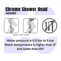 Premium Chrome Shower Head S6008-H