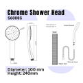 Premium Chrome Shower Set S6008-S