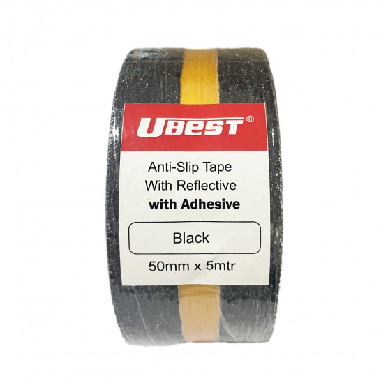 U-BEST Black Anti-Slip Tape With Yellow Reflective