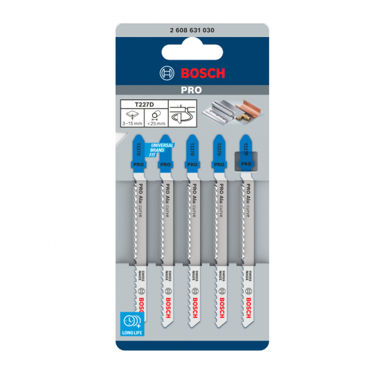 BOSCH T227D PRO Alu Curve Jigsaw Blade For Jigsaws