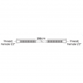 SELLEYS 1032 Black Corded Shower Hose