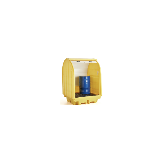 Hard Covered 4 Drum Spill Pallet. 4 x 205L Drum.