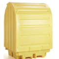 Hard Covered 4 Drum Spill Pallet. 4 x 205L Drum.