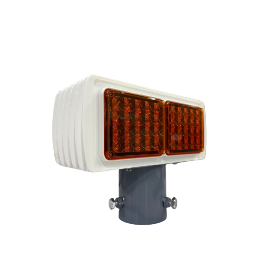 "TENTO" Yellow Solar LED Strobe Light. Warning Light. Road Safety Light.