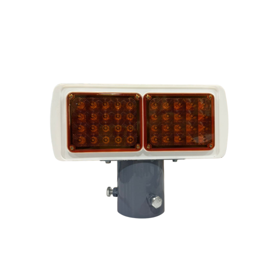 "TENTO" Yellow Solar LED Strobe Light. Warning Light. Road Safety Light.