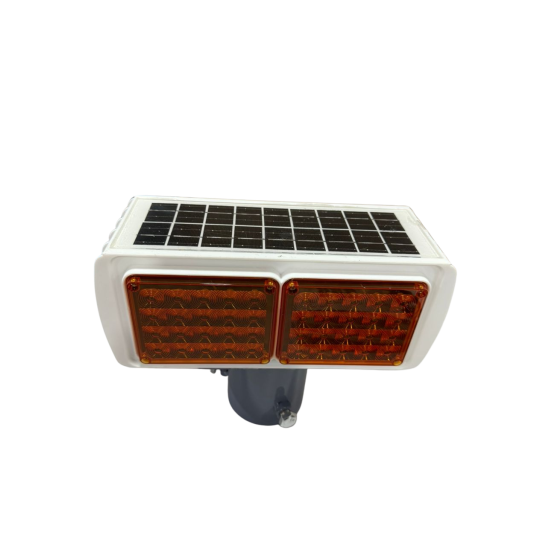 "TENTO" Yellow Solar LED Strobe Light. Warning Light. Road Safety Light.