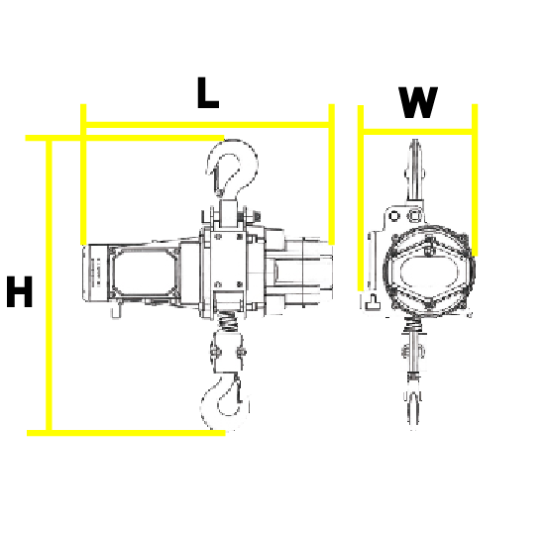 DUKE Electric Mini Chain Hoist 1ton 1Fall 220V DU-903