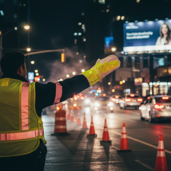 Reflective Traffic Glove