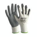 PROSAFE GRIP-27 Grey Nitrile Coated Glove-1pair. White/Grey Rubber Work Glove.