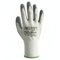 PROSAFE GRIP-27 Grey Nitrile Coated Glove-1pair. White/Grey Rubber Work Glove.