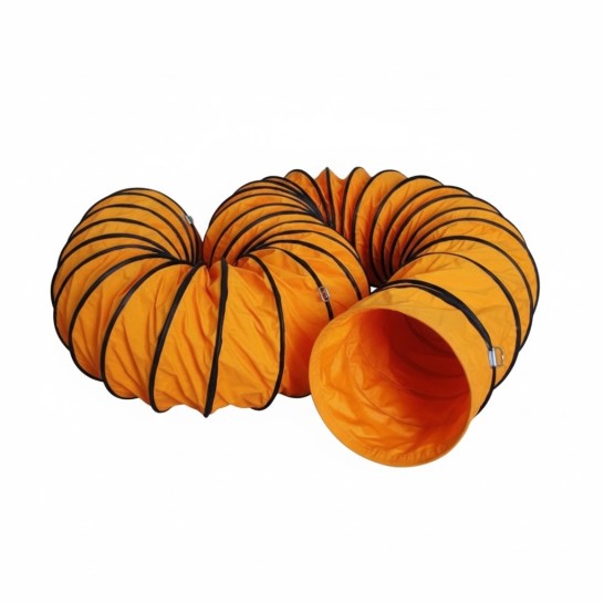AIRKING Flexible Duct Hose For Ventilator Blower Diameter 8" to 36". Length option 5M or 10M. Orange Ducting Hose
