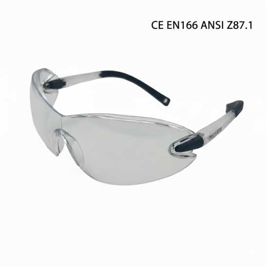 91835 Soft Rubber Temple End Safety Eyewear (Clear lens) Spectacle Spectacle