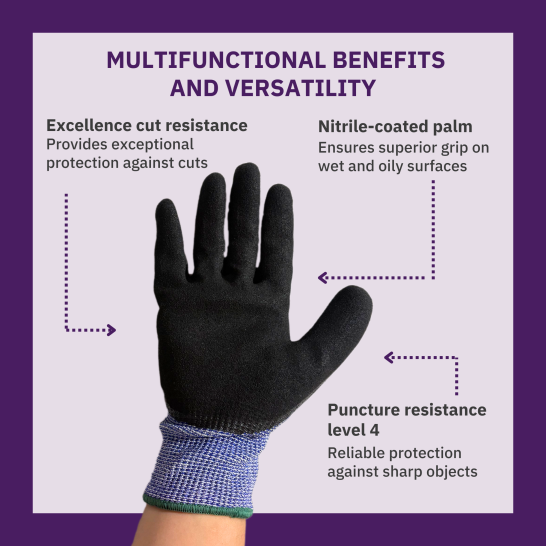 PROSAFE SHIELD-54 ULTIMATE Cut Resistant Glove EN388 CE