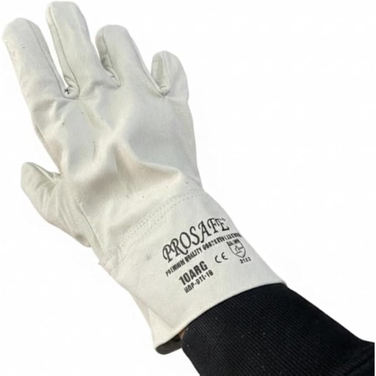 PROSAFE Argon Leather Welding Glove. Argon Glove. EN388. Premium Goatskin Leather.
