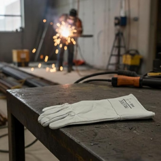 PROSAFE Argon Leather Welding Glove. Argon Glove. EN388. Premium Goatskin Leather.
