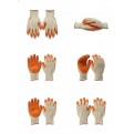 HANDPAL Tawiwan Cotton Yarn Rubber Glove. Orange Coated Glove. Excellent Grip