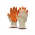 HANDPAL Tawiwan Cotton Yarn Rubber Glove. Orange Coated Glove. Excellent Grip