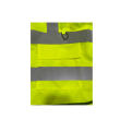 U-BEST Zip Type Safety Vest With Grey Reflective, Pocket & Name Tag