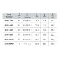 DK-LOK SS316 Hex Nipple (Male NPT to ISO Tapered) GNH Series