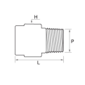 DK-LOK BRASS Pipe Pug (Male NPT) GP Series