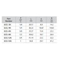 DK-LOK SS316 Hex Coupling (Female NPT both ends) GCG Series