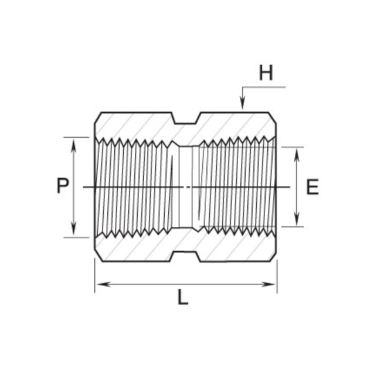 DK-LOK SS316 Hex Coupling (Female NPT both ends) GCG Series