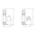 DK-LOK SS316 Low Pressure Relief Valves 1/4" x 1/4" Tube