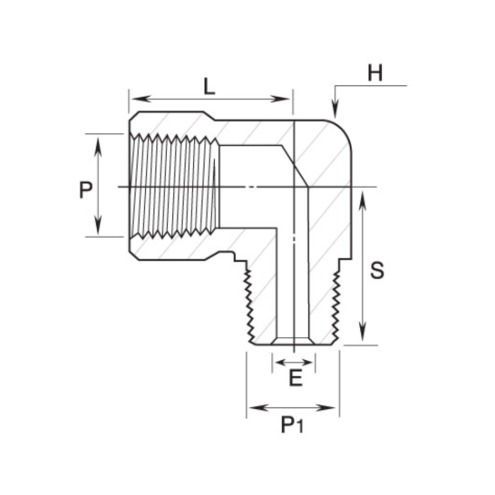 DK-LOK BRASS Reducing Street Elbow (Female to reduced male NPT) GLSR Series