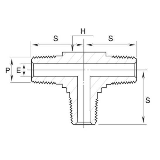 DK-LOK BRASS Male Tee (Male NPT) GTM Series