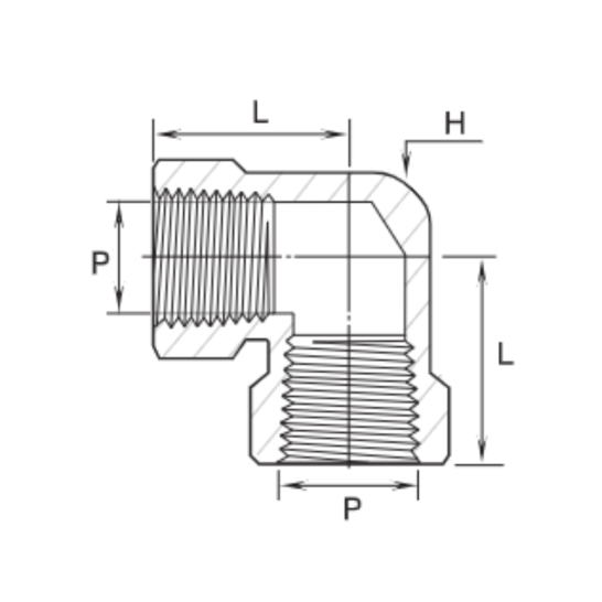 DK-LOK SS316 Elbow (Female NPT both ends) GL-10K Series