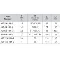 DK-LOK SS316 Tee (Female NPT) GT-10K Series