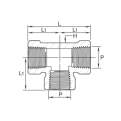 DK-LOK SS316 Tee (Female NPT) GT-10K Series