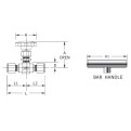 DK-LOK SS316 Needle Valves 1/8" Female NPT x 1/8" Female NPT