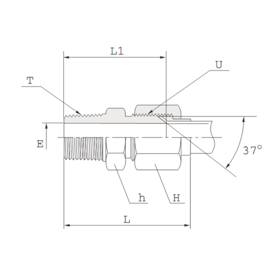 DK-LOK SS316 Male Connector (Tube to Male Pipe) KMC Series
