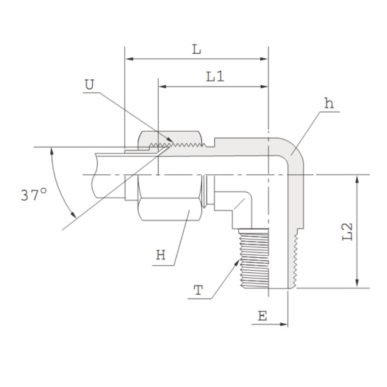DK-LOK SS316 Male Elbow (Tube to Male Pipe) KLM Series