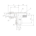DK-LOK BRASS Male Run Tee (Tube to Male Pipe) KTRM Series