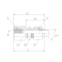 DK-LOK SS316 Bulkhead Female Connector (Tube to Female Pipe) KCBF Series
