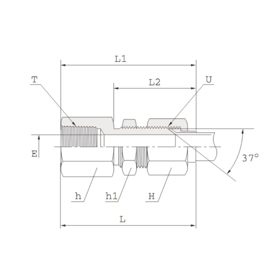 DK-LOK SS316 Bulkhead Female Connector (Tube to Female Pipe) KCBF Series