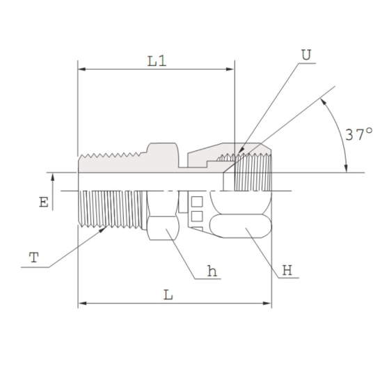 DK-LOK BRASS Swivel Male Connector (Swivel Fittings) KSMC Series