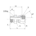 DK-LOK BRASS Swivel UNF Male Connector (Swivel Fittings) KSMCS-U Series