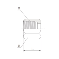 DK-LOK BRASS Nut (Spare Parts) KN Series
