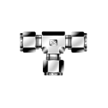DK-LOK BRASS Union Tee DT Series