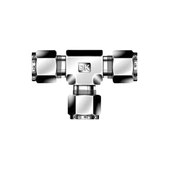 DK-LOK BRASS Union Tee DT Metric Series